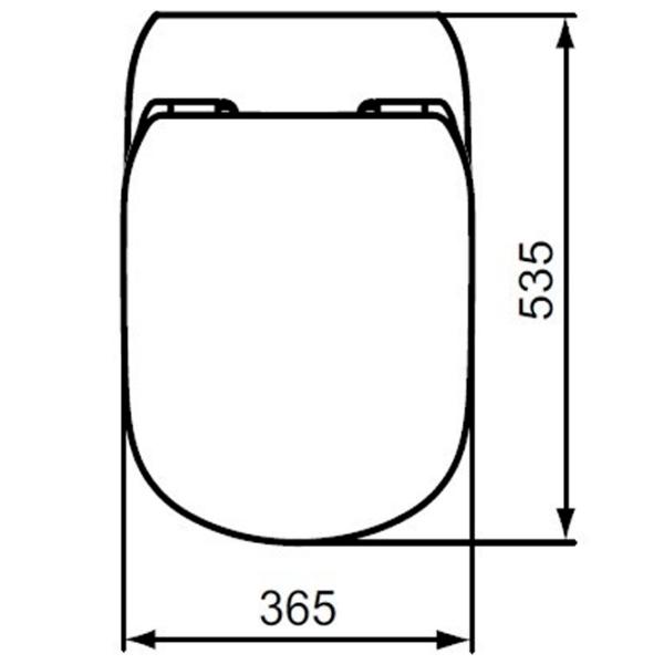 Capac WC Ideal Standard Tesi Slim T352701 Duroplast photo 2