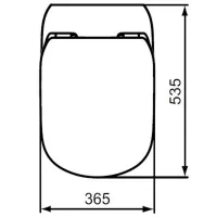 Туалетное сиденье Ideal Standard Tesi Slim T352701 Дюропласт photo 2