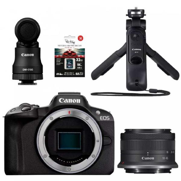 Cameră foto Canon EOS R50 + Content Creator Kit Kit CMOS/ Black photo 9