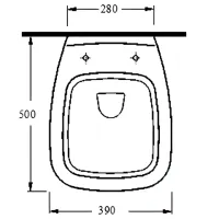 Capac WC Alvona EVK8602 duroplast photo 2