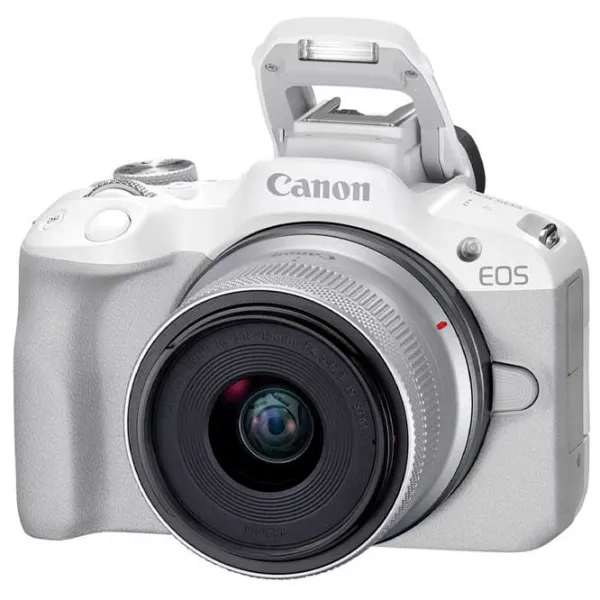Cameră foto Canon EOS R50 RF-S 18-45 f/ 4.5-6.3 IS STM Kit CMOS/ White photo 3 Cameră foto Canon EOS R50 RF-S 18-45 f/ 4.5-6.3 IS STM Kit CMOS/ White photo 3