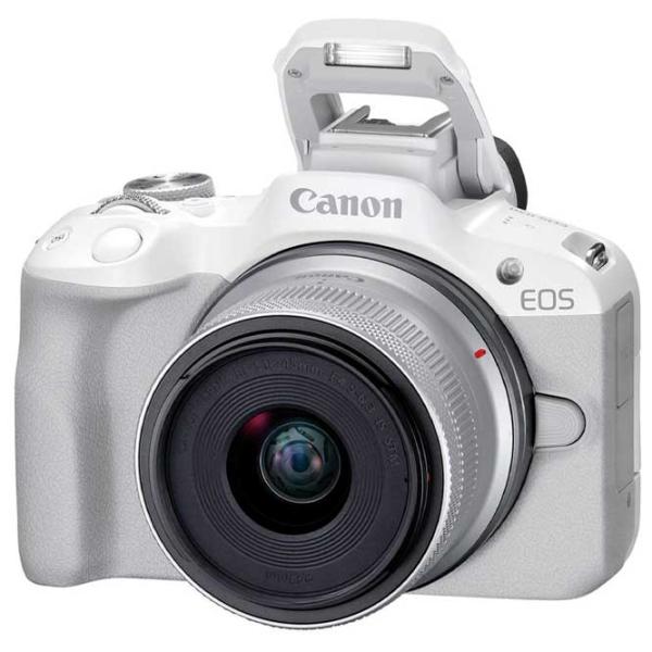 Cameră foto Canon EOS R50 RF-S 18-45 f/ 4.5-6.3 IS STM Kit CMOS/ White photo 3 Cameră foto Canon EOS R50 RF-S 18-45 f/ 4.5-6.3 IS STM Kit CMOS/ White photo 3