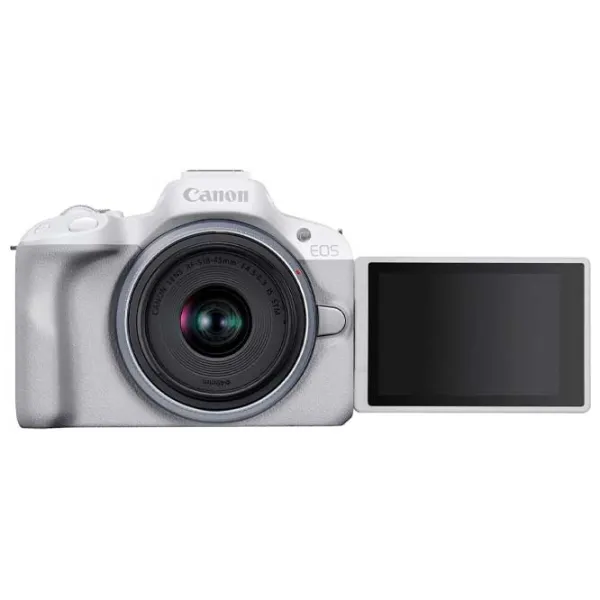 Cameră foto Canon EOS R50 RF-S 18-45 f/ 4.5-6.3 IS STM Kit CMOS/ White photo 4 Cameră foto Canon EOS R50 RF-S 18-45 f/ 4.5-6.3 IS STM Kit CMOS/ White photo 4