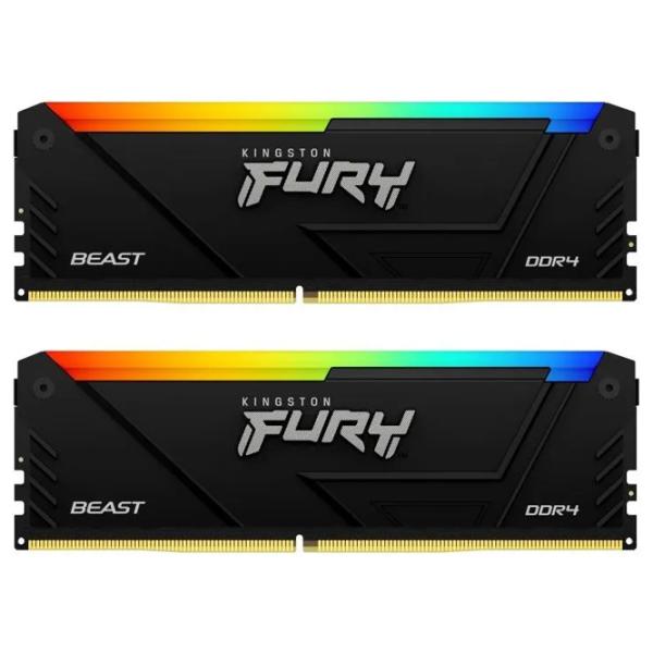 Оперативная память Kingston FURY Beast RGB SDRAM KF437C19BB12AK2/ 32 DDR4/ 32 ГБ photo 2