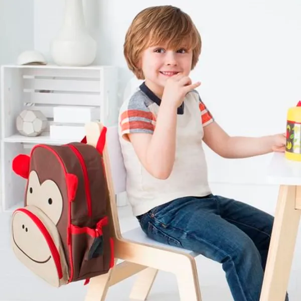 Ghiozdan pentru copii Skip Hop Zoo Brown Red Brown photo 5