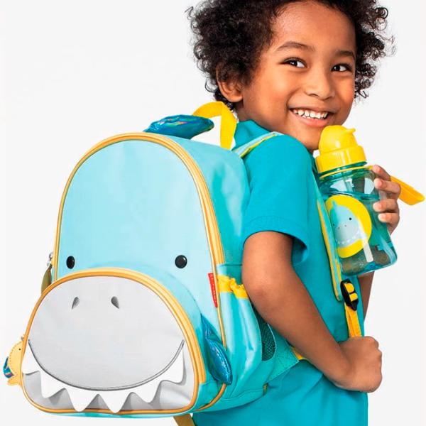 Ghiozdan pentru copii Skip Hop Zoo Blue Gray Blue photo 2