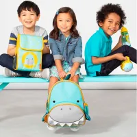 Ghiozdan pentru copii Skip Hop Zoo Blue Gray Blue photo 3