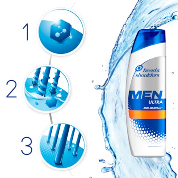 Шампунь Head & Shoulders Men Ultra Anti-Hair Fall 360 мл photo 4