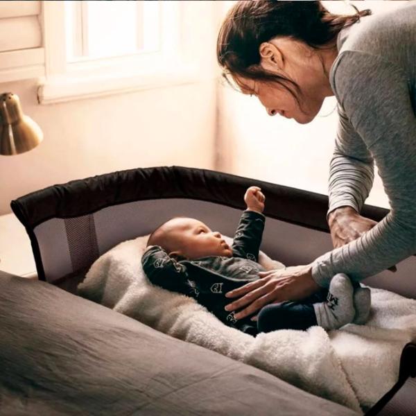 Pat pentru copii BabyGo Co-sleeper Vivaldi () 0 luni -/ Black photo 4 Pat pentru copii BabyGo Co-sleeper Vivaldi () 0 luni -/ Black photo 4