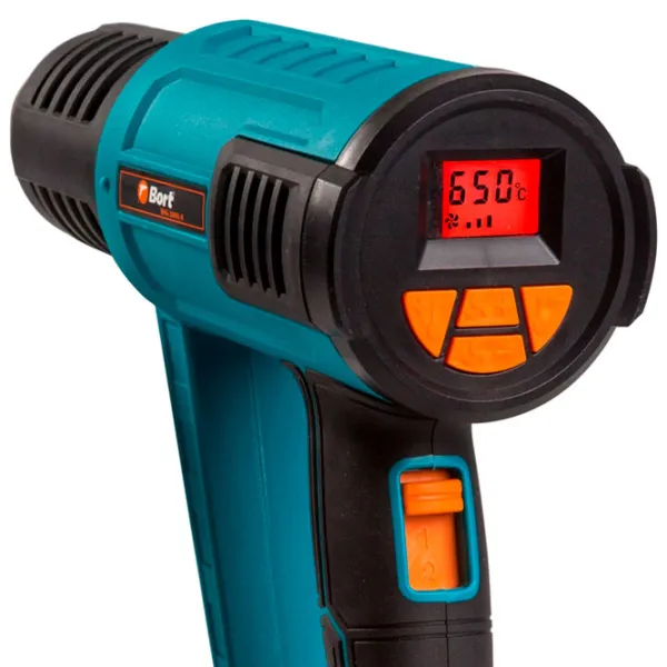 Строительный фен Bort BHG-2000L-K 2000 Вт/ Синий photo 4