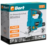 Fierăstrău pentru decupat Bort BPS-670-Q 20 mm/ Blue photo 4