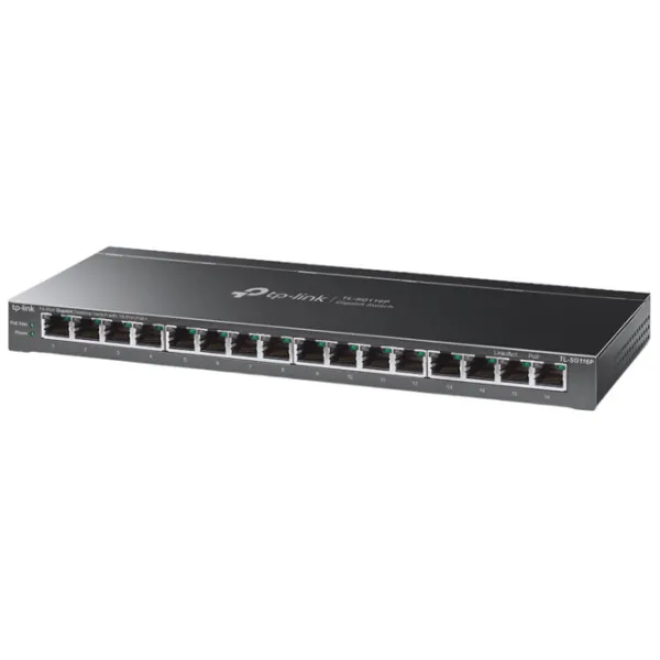 Коммутатор TP-Link TL-SG116P Черный photo 2 Коммутатор TP-Link TL-SG116P Черный photo 2