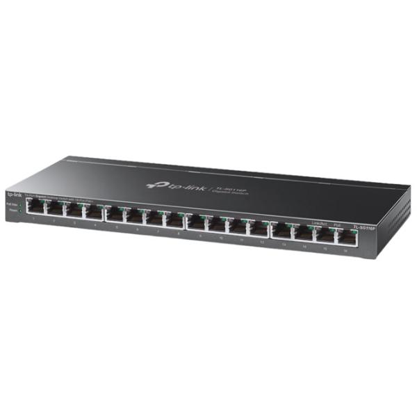 Коммутатор TP-Link TL-SG116P Черный photo 2 Коммутатор TP-Link TL-SG116P Черный photo 2