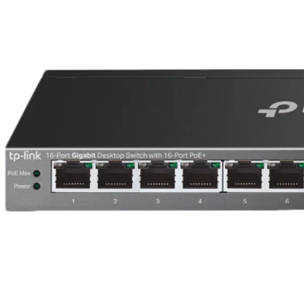 Коммутатор TP-Link TL-SG116P Черный photo 4 Коммутатор TP-Link TL-SG116P Черный photo 4