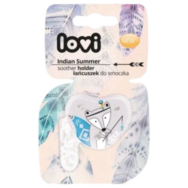 Клипса для пустышки Lovi Indian Summer для мальчиков/ 0 месяцев -/ Белый photo 2 Клипса для пустышки Lovi Indian Summer для мальчиков/ 0 месяцев -/ Белый photo 2