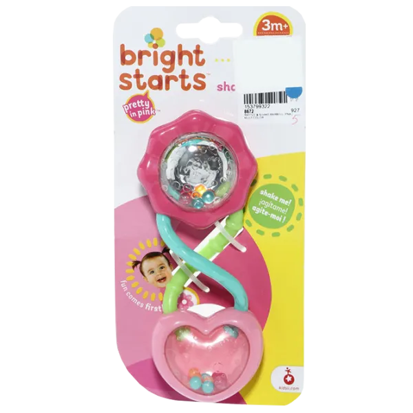Интерактивная игрушка Bright Starts Barbell Rattle 074451102712 0.6+/ Разноцветный photo 2