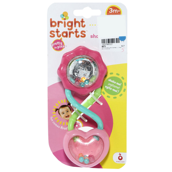 Интерактивная игрушка Bright Starts Barbell Rattle 074451102712 0.6+/ Разноцветный photo 2