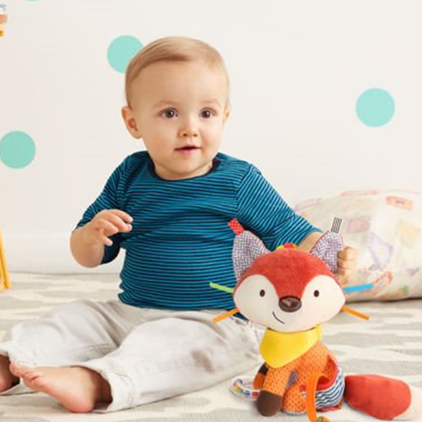 Jucărie moale Skip Hop Bandana Buddies 879674020290 0+/ Orange photo 2