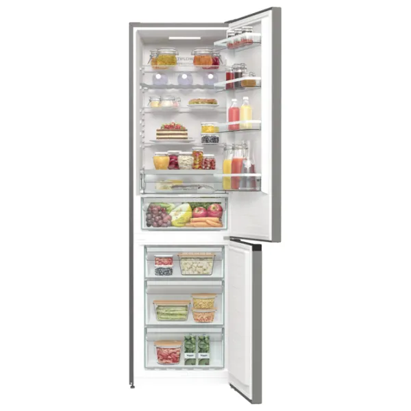 Frigider Gorenje NRK620DA2XL4 cu congelator jos 331 l / 200 cm / Inox photo 4