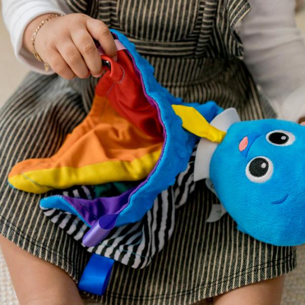 Jucărie moale Baby Einstein Octopus 12101 0+/ Blue photo 4