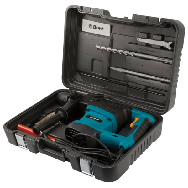 Ciocan rotopercutor Bort BHD-1500-MAX 1500 W / Blue photo 3