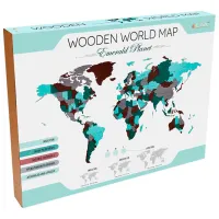Puzzle 3D Ewa Toys World Map Small 14+/ Numărul de piese: 114 photo 2