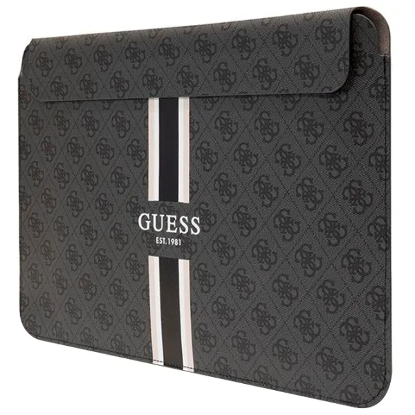 Husă pentru laptop GUESS 4G Printed Stripes 14"/ Black photo 3