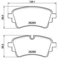 Plăcuțe de frână Brembo P 85 185 spate/ Disk photo 4