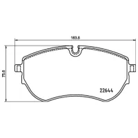 Plăcuțe de frână Brembo P 85 173 față/ Disk photo 4