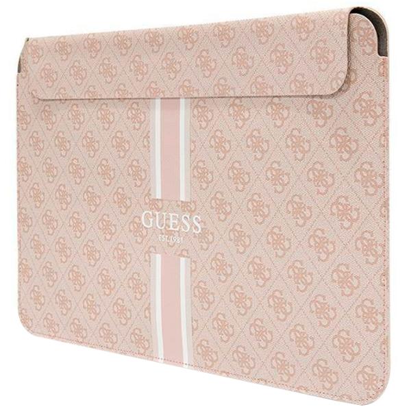 Husă pentru laptop GUESS 4G Printed Stripes 14"/ Pink photo 3