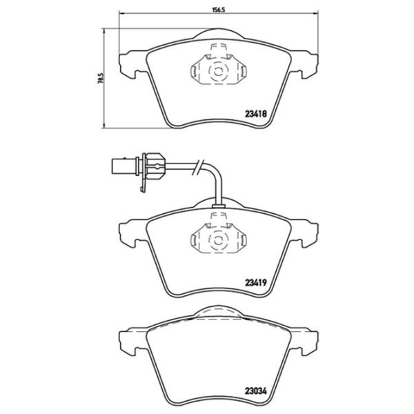 Тормозные колодки Brembo P 85 062 передние/ Дисковые photo 4