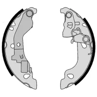 Plăcuțe de frână Brembo S 23 520 spate/ tobă photo 2
