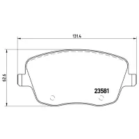Plăcuțe de frână Brembo P 85 057 față/ Disk photo 4