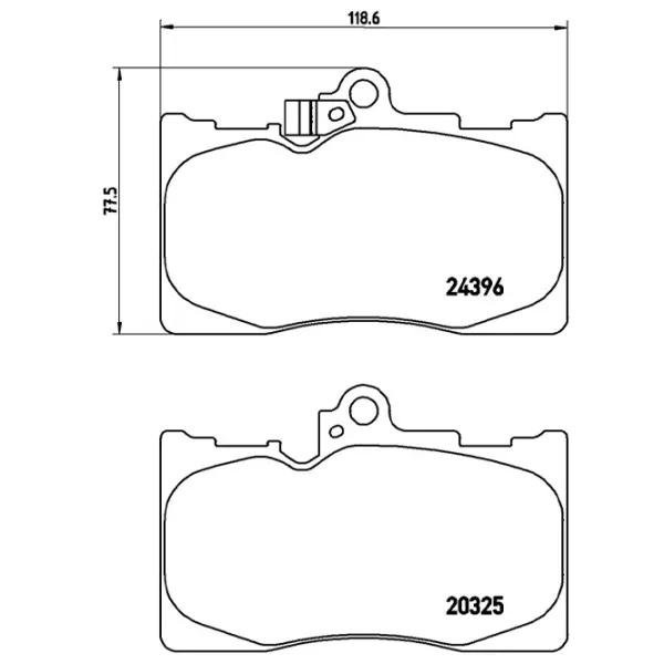 Тормозные колодки Brembo P 83 072 передние/ Дисковые photo 4 Тормозные колодки Brembo P 83 072 передние/ Дисковые photo 4
