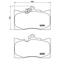 Plăcuțe de frână Brembo P 83 072 față/ Disk photo 4