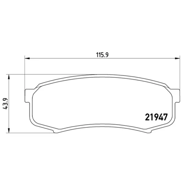 Тормозные колодки Brembo P 83 024 задние/ Дисковые photo 4