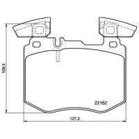 Plăcuțe de frână Brembo P 50 159 față/ Disk photo 3