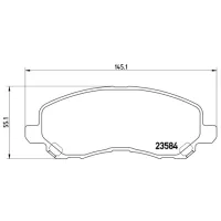 Plăcuțe de frână Brembo P 54 030 față/ Disk photo 4