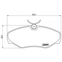 Plăcuțe de frână Brembo P 56 061 față/ Disk photo 4