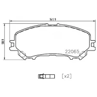 Plăcuțe de frână Brembo P 56 099 față/ Disk photo 4