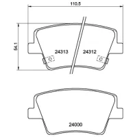 Plăcuțe de frână Brembo P 30 117 spate/ Disk photo 4