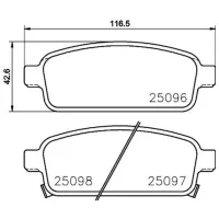 Plăcuțe de frână Brembo P 59 087 spate/ Disk photo 4