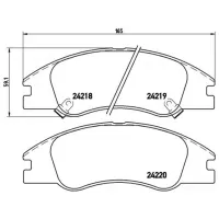 Plăcuțe de frână Brembo P 30 042 față/ Disk photo 4