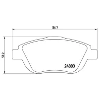 Plăcuțe de frână Brembo P 61 103 față/ Disk photo 4