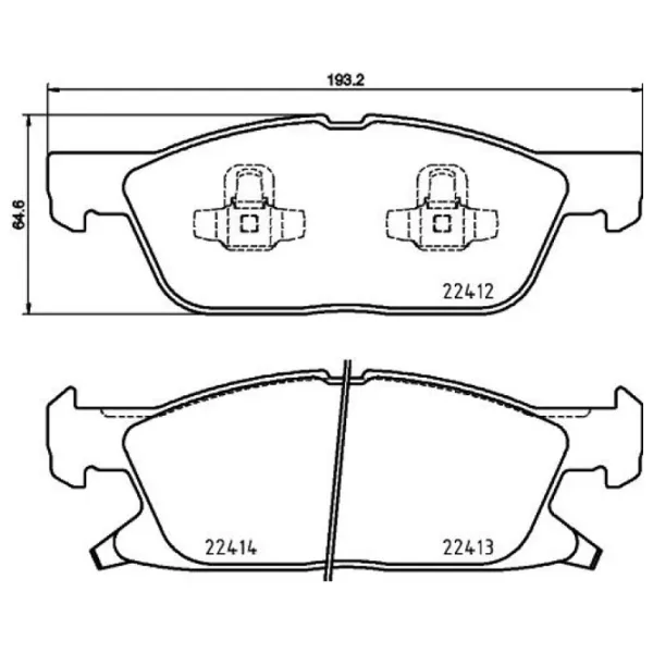 Plăcuțe de frână Brembo P 24 188 față/ Disk photo 4