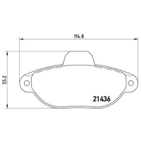 Plăcuțe de frână Brembo P 23 096 față/ Disk photo 4