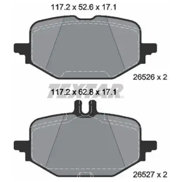 Тормозные колодки Textar 2652601 задние/ Дисковые photo 4 Тормозные колодки Textar 2652601 задние/ Дисковые photo 4