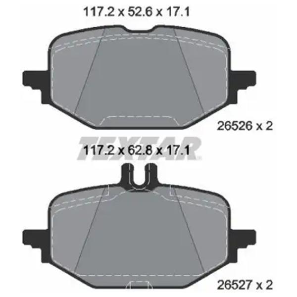 Тормозные колодки Textar 2652601 задние/ Дисковые photo 4 Тормозные колодки Textar 2652601 задние/ Дисковые photo 4