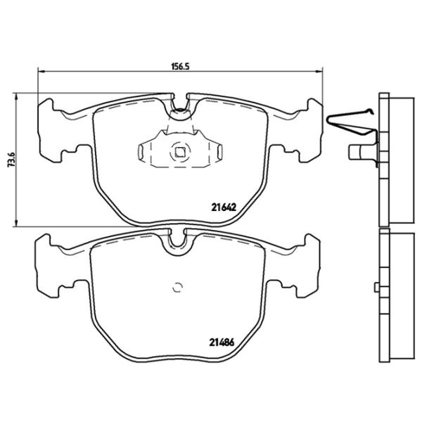 Plăcuțe de frână Brembo P 06 021 față/ Disk photo 4 Plăcuțe de frână Brembo P 06 021 față/ Disk photo 4