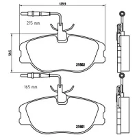 Plăcuțe de frână Brembo P 23 061 față/ Disk photo 2